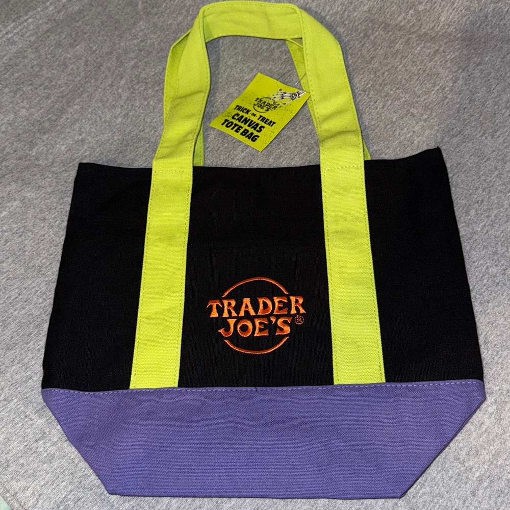Trader Joe's Mini Tote Bag Canvas | Halloween Fall Limited Edition NWT Each $20